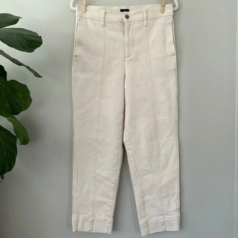 J Crew Seamed Straight Leg Jean - All Day Stretch